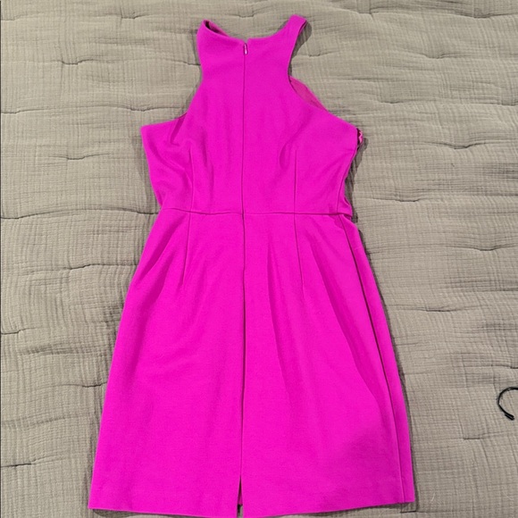 NWT INC International Concepts Fuchsia Pink Halter Mini Dress - Size 2 - Picture 4 of 8